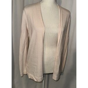 New Loft Cardigan Womens Size XS Pink Open Front Draped Long Sleeve Soft